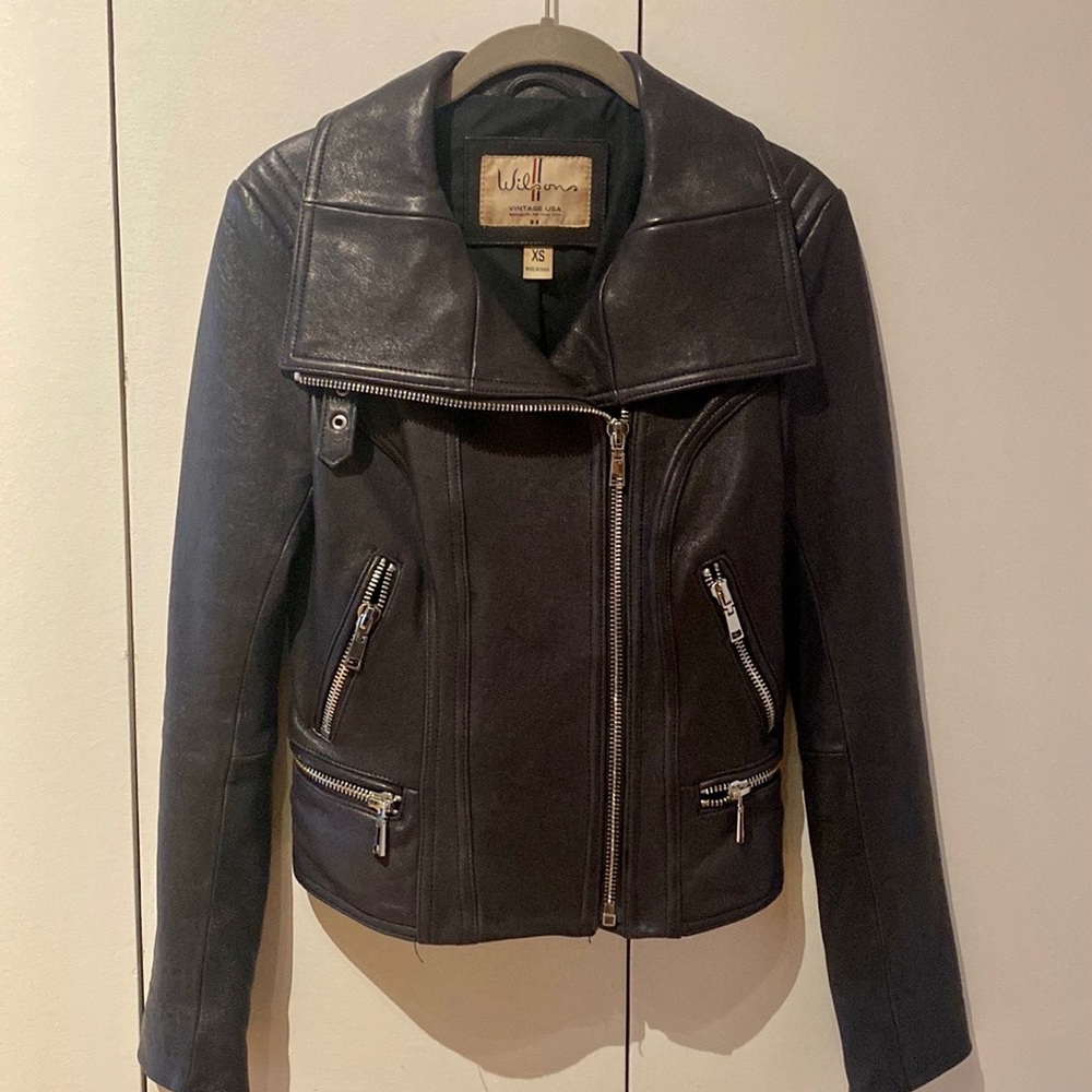 Vintage Wilsons Leather Womens XS Leather Moto Jacket